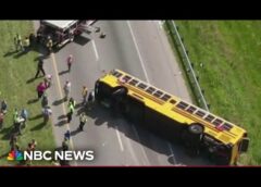 Deadly school bus rollover sends many to hospitals