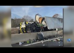 Tractor-trailer crash Wednesday on I-64 E near Tidewater Drive