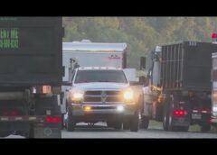 I-85 northbound closed due to dump truck, tractor-trailer wreck