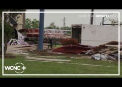 18-wheeler hauling lumber crashes into motel in Shelby, NC