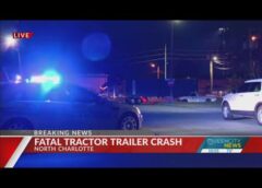 1 killed, 1 critically injured in north Charlotte crash involving tractor-trailer