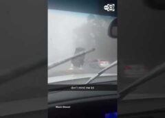 Apparent tornado sends car flying in South Carolina