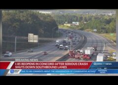 Vehicle slams into back of tractor-trailer on I-85S in Concord: NCSHP